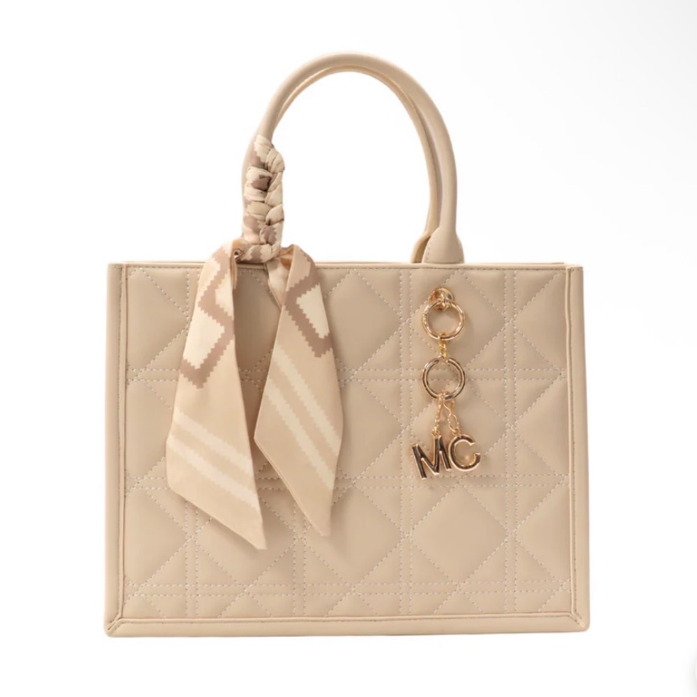 NWT Miss Caprice Beige / Cream Bag